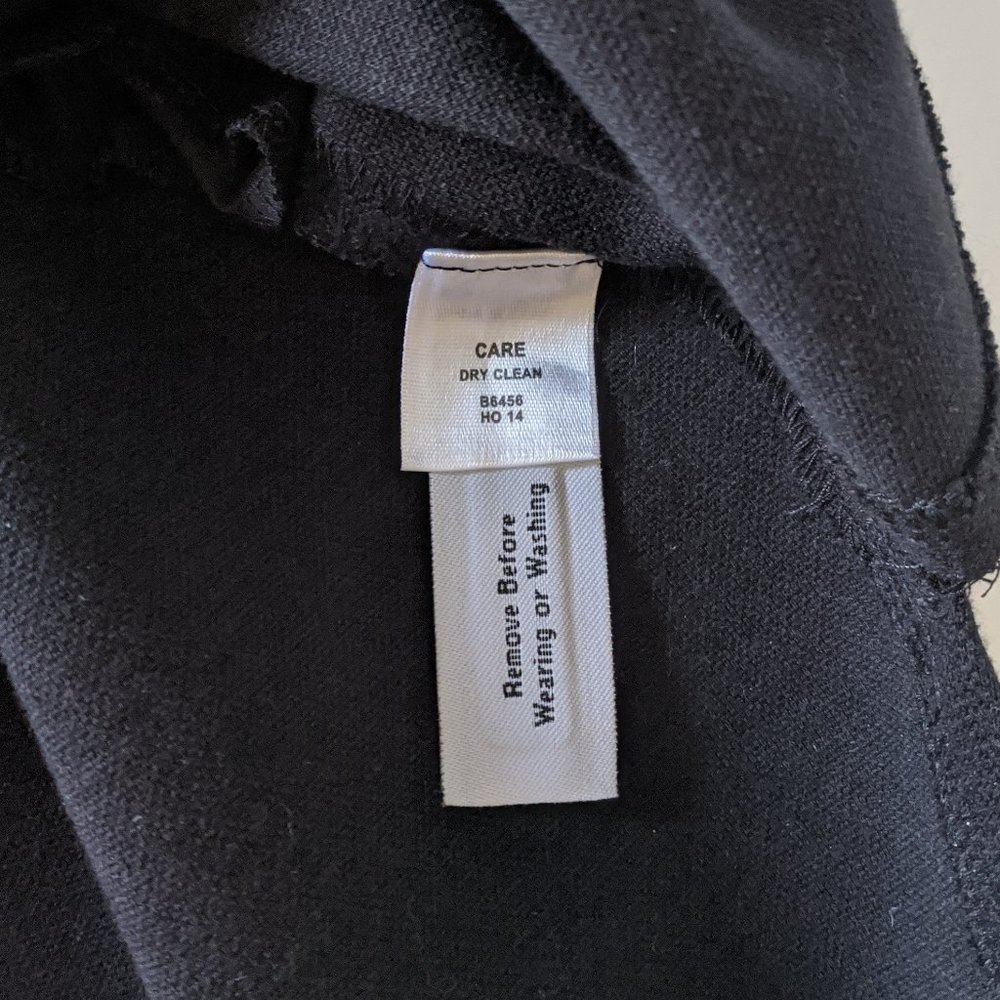 NEW Madewell Leather Trim Pique Ponte Dress S - Picture 7 of 10